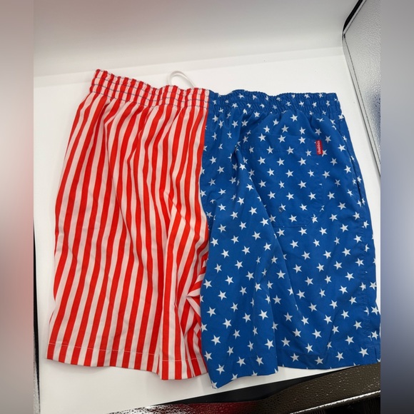 Chubbies red white and blue swim shorts - Picture 2 of 6